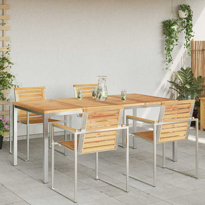 Esstischfürdraußen Braun 200x90x75cm Massives Teakholz