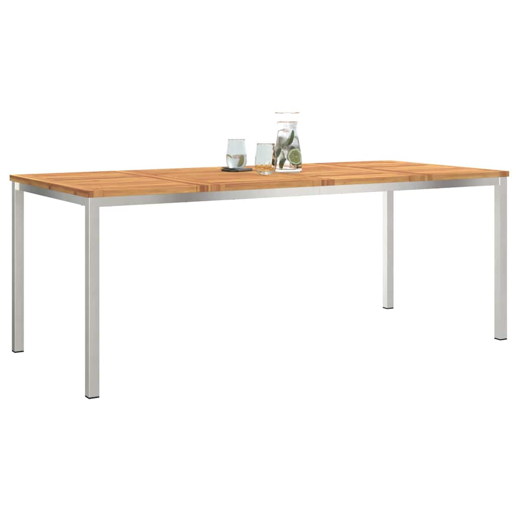 Esstischfürdraußen Braun 200x90x75cm Massives Teakholz