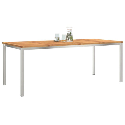 Esstischfürdraußen Braun 200x90x75cm Massives Teakholz