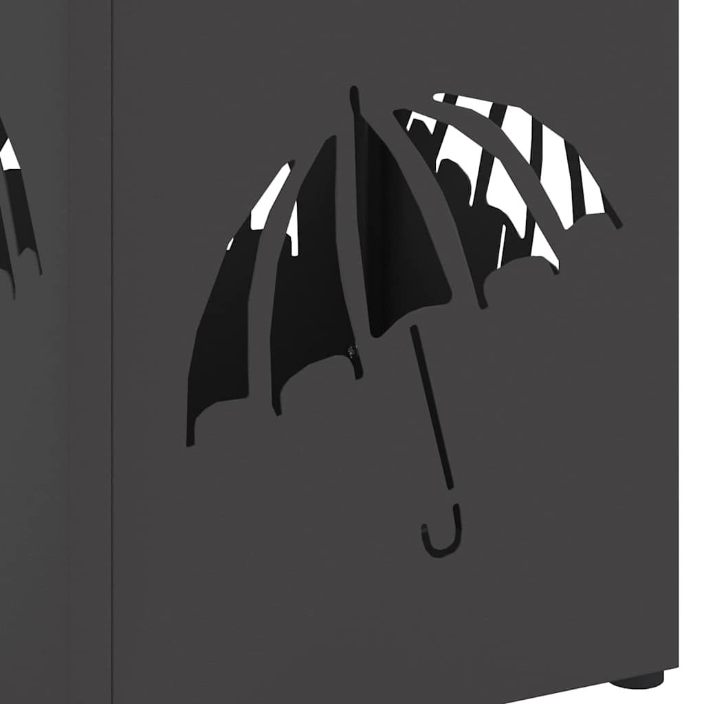 Sonnenschirmhalter Schwarz 15,5 x 15,5 x 49 cm Metall