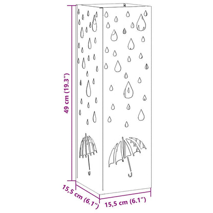 Sonnenschirmhalter Rosa 15,5 x 15,5 x 49 cm Metall