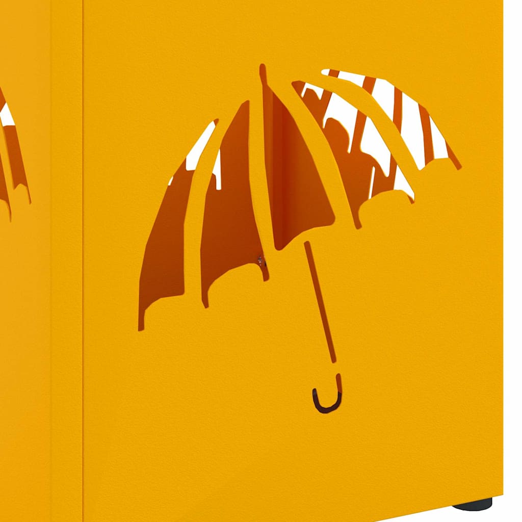 Sonnenschirmhalter Senf 15,5 x 15,5 x 49 cm Metall