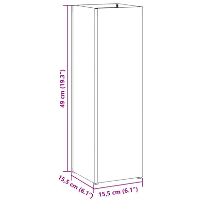 Sonnenschirmhalter Oliv 15,5 x 15,5 x 49 cm Metall