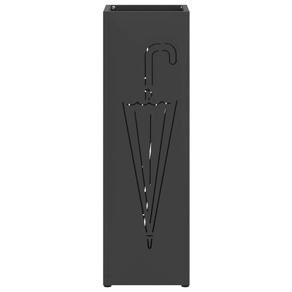 Sonnenschirmhalter Schwarz 15,5 x 15,5 x 49 cm Metall