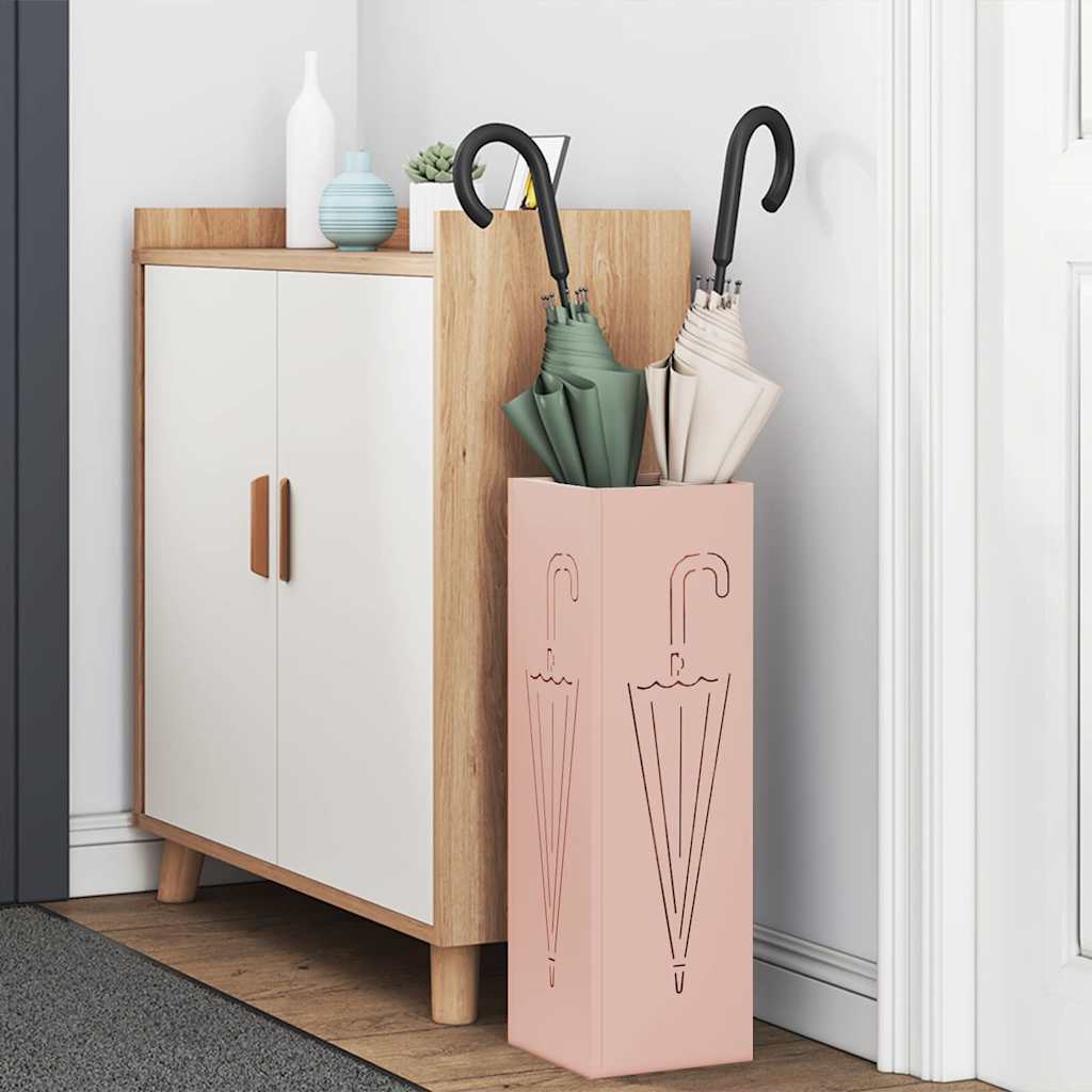 Sonnenschirmhalter Rosa 15,5 x 15,5 x 49 cm Metall