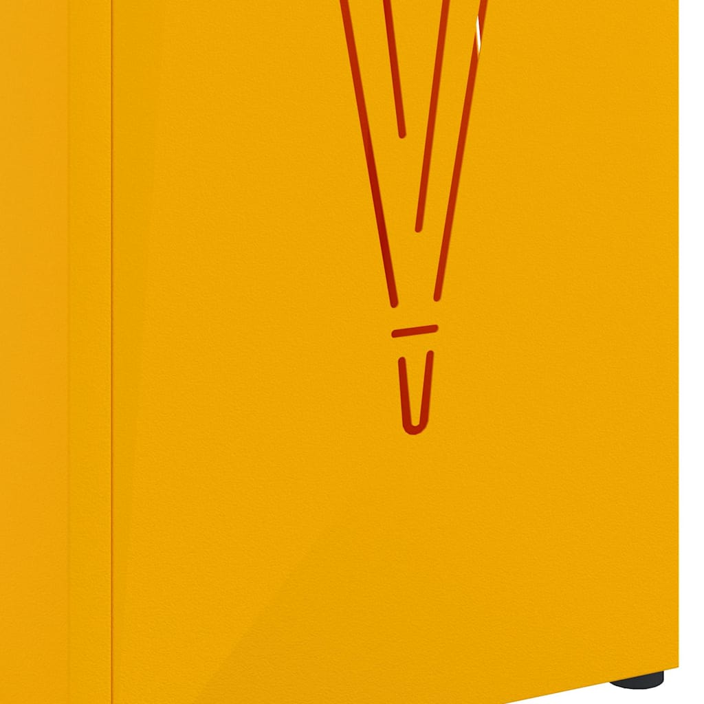 Sonnenschirmhalter Senf 15,5 x 15,5 x 49 cm Metall