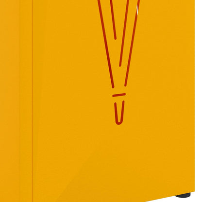 Sonnenschirmhalter Senf 15,5 x 15,5 x 49 cm Metall