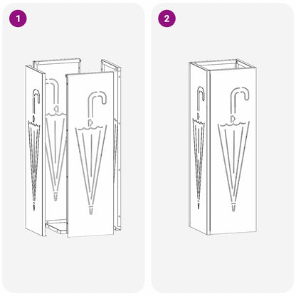Sonnenschirmhalter Oliv 15,5 x 15,5 x 49 cm Metall