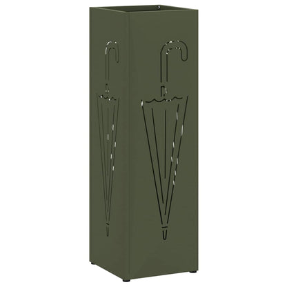 Sonnenschirmhalter Olivgrün 15,5 x 15,5 x 49 cm Metall