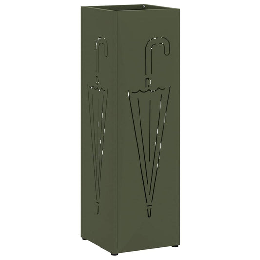 Sonnenschirmhalter Olivgrün 15,5 x 15,5 x 49 cm Metall