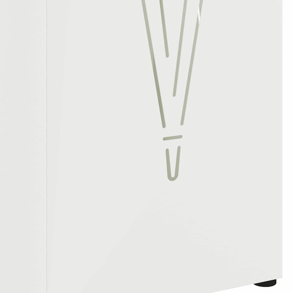 Sonnenschirmhalter Weiß 15,5 x 15,5 x 49 cm Metall