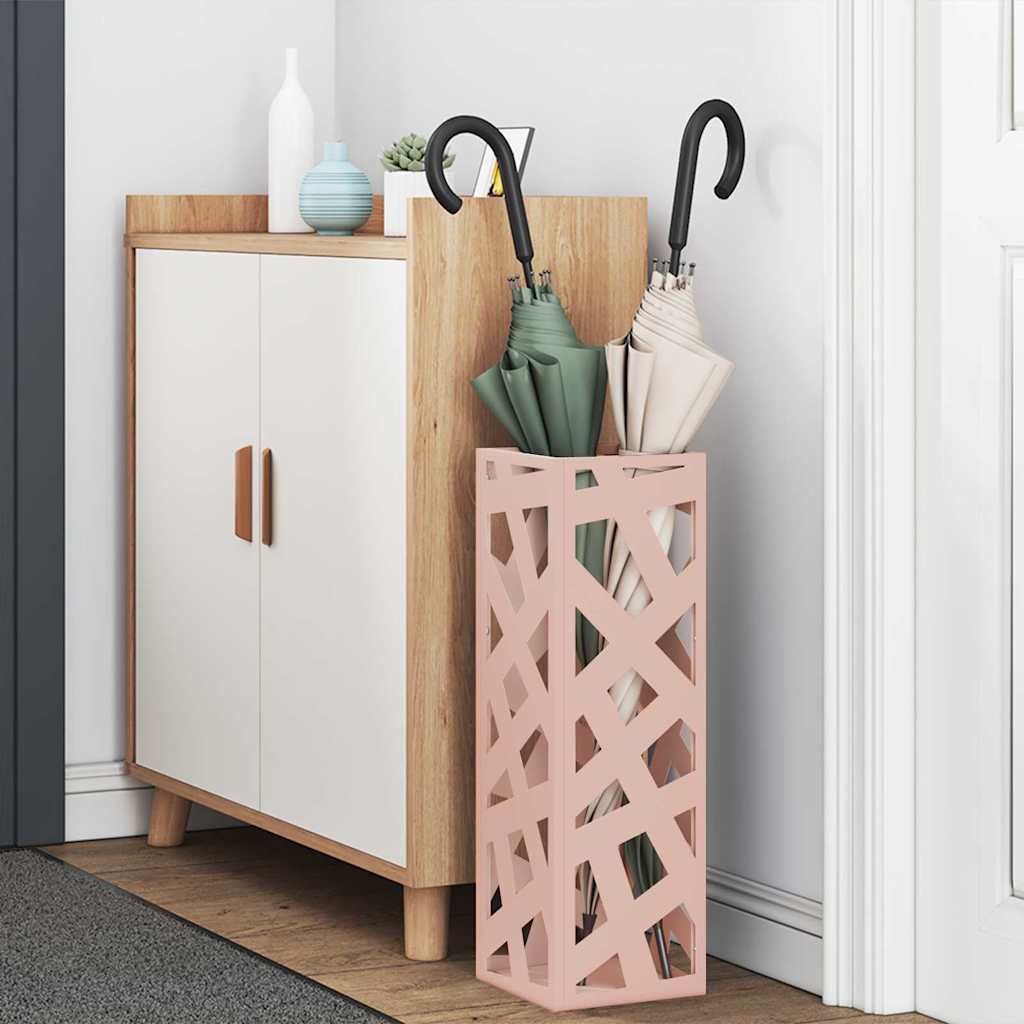 Sonnenschirmhalter Rosa 15,5 x 15,5 x 49 cm Metall