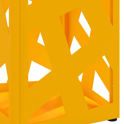 Sonnenschirmhalter Senfgelb 15,5 x 15,5 x 49 cm Metall