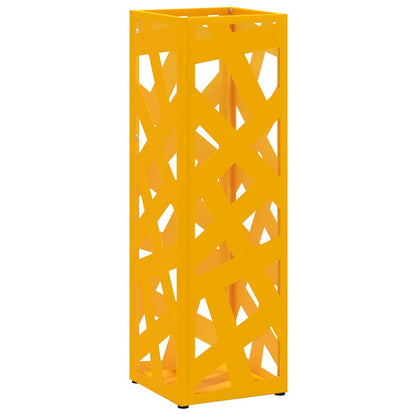 Sonnenschirmhalter Senfgelb 15,5 x 15,5 x 49 cm Metall