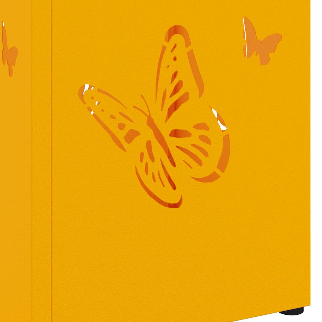 Sonnenschirmhalter Senf 15,5 x 15,5 x 49 cm Metall