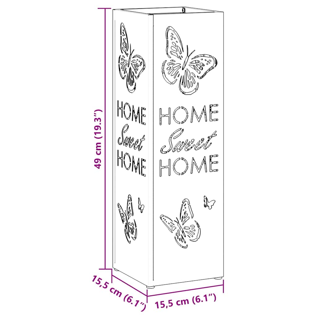 Sonnenschirmhalter Senf 15,5 x 15,5 x 49 cm Metall