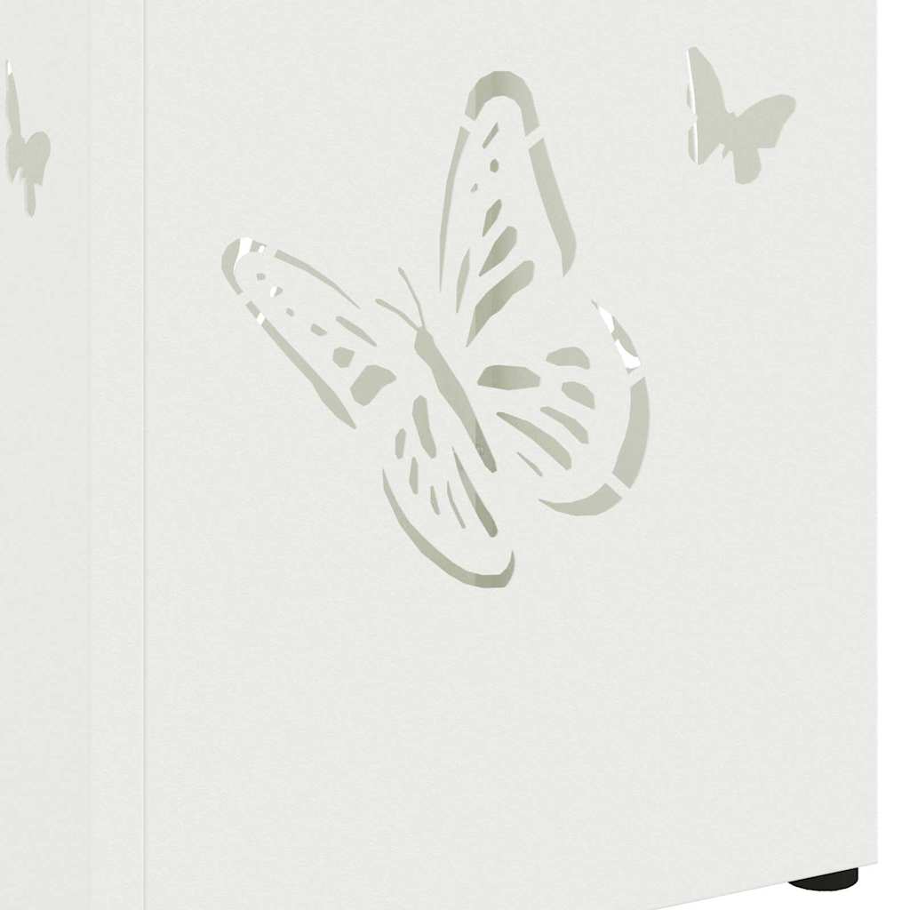 Sonnenschirmhalter Weiß 15,5 x 15,5 x 49 cm Metall