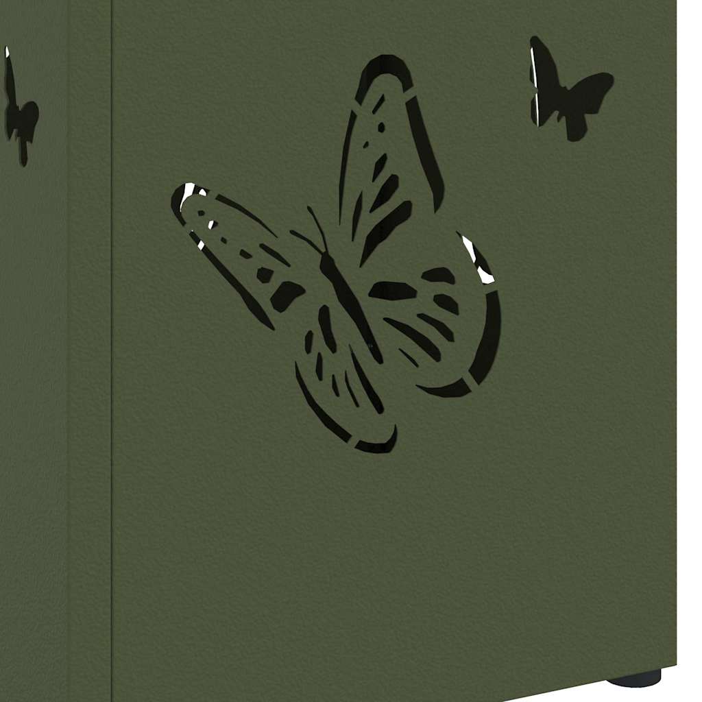 Sonnenschirmhalter Olivgrün 15,5 x 15,5 x 49 cm Stahl