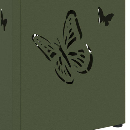 Sonnenschirmhalter Olivgrün 15,5 x 15,5 x 49 cm Stahl