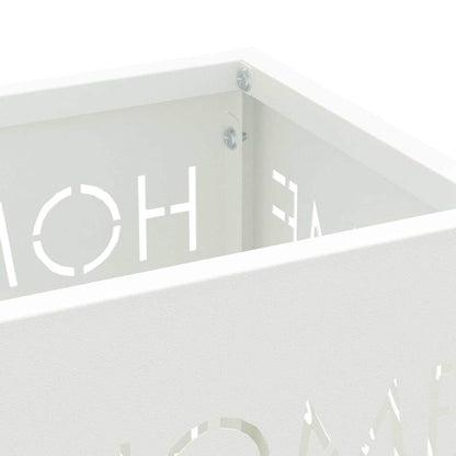 Sonnenschirmhalter Weiß 15,5 x 15,5 x 49 cm Metall