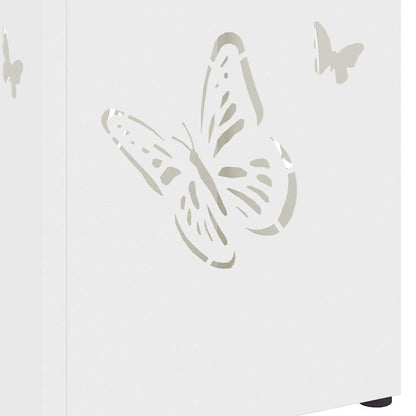 Sonnenschirmhalter Weiß 15,5 x 15,5 x 49 cm Metall