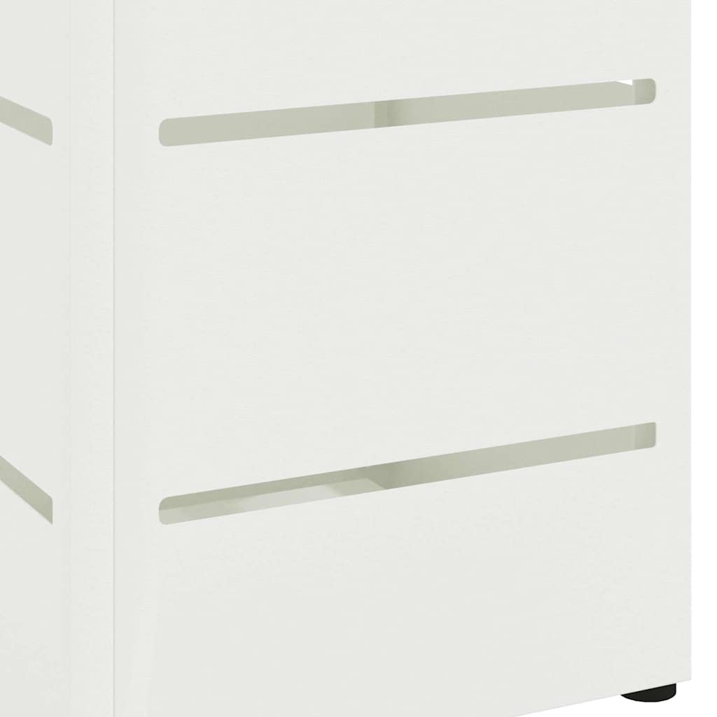 Sonnenschirmhalter Weiß 15,5 x 15,5 x 49 cm Metall