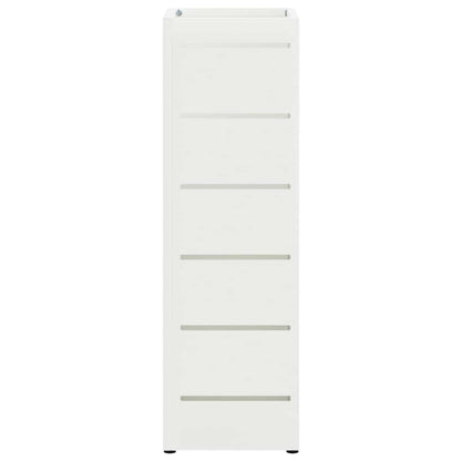 Sonnenschirmhalter Weiß 15,5 x 15,5 x 49 cm Metall