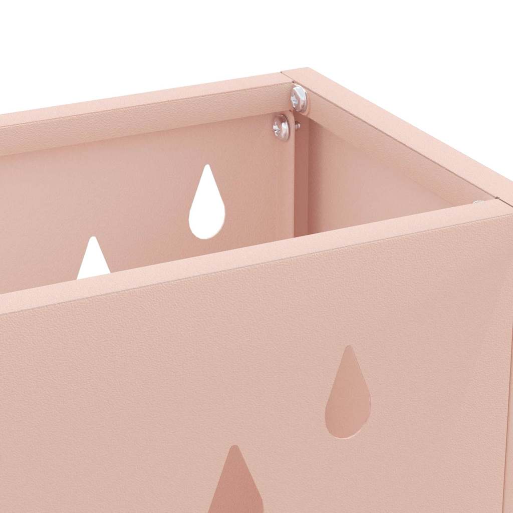 Sonnenschirmhalter mit Speicher Rosa 28 x 12 x 41 cm Metall