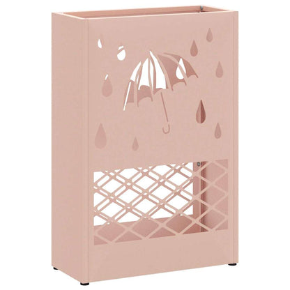 Sonnenschirmhalter mit Speicher Rosa 28 x 12 x 41 cm Metall