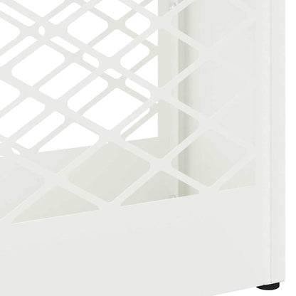 Sonnenschirmhalter mit Speicher Weiß 28 x 12 x 41 cm Stahl