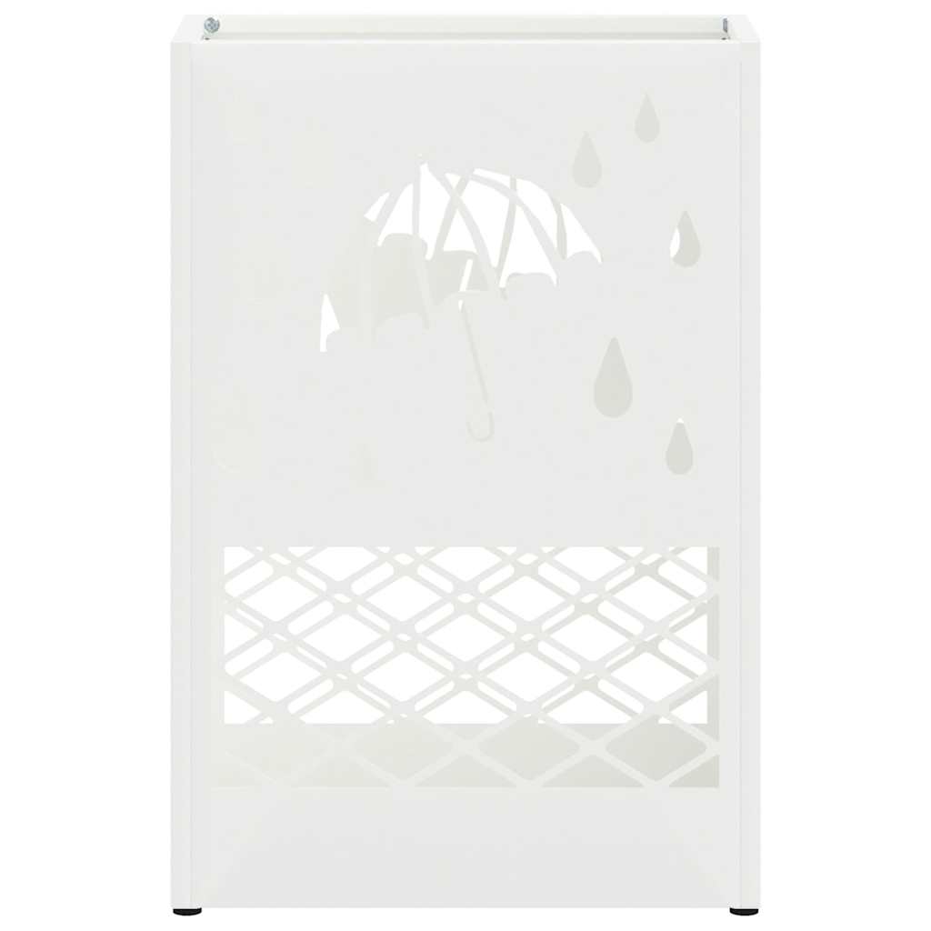 Sonnenschirmhalter mit Speicher Weiß 28 x 12 x 41 cm Stahl