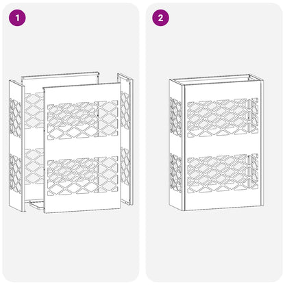 Sonnenschirmhalter mit Speicher Anthrazit 28 x 12 x 41 cm Stahl