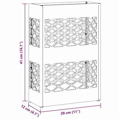 Sonnenschirmhalter mit Speicher Anthrazit 28 x 12 x 41 cm Stahl