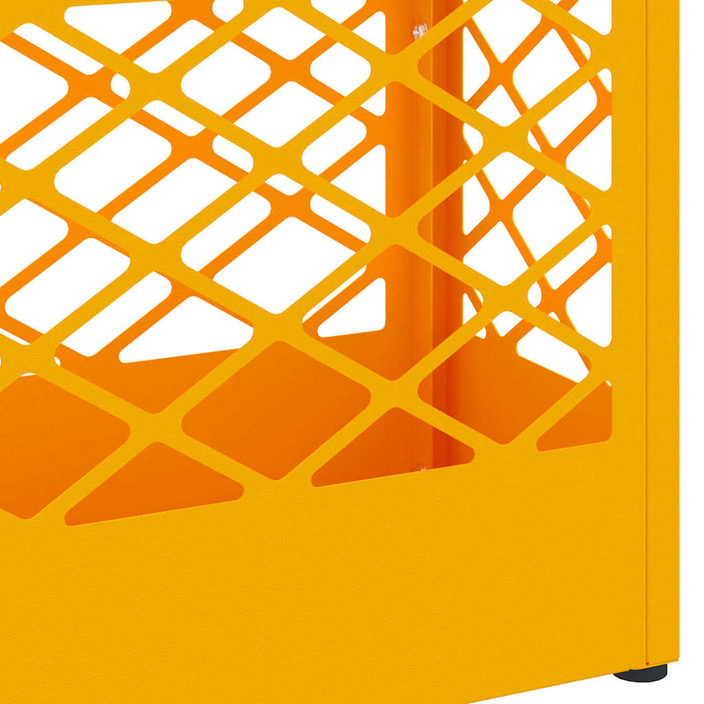 Sonnenschirmhalter mit Speicher Senfgelb 28 x 12 x 41 cm Stahl