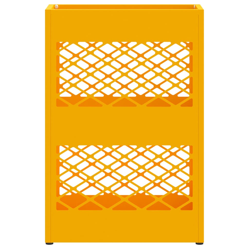 Sonnenschirmhalter mit Speicher Senfgelb 28 x 12 x 41 cm Stahl