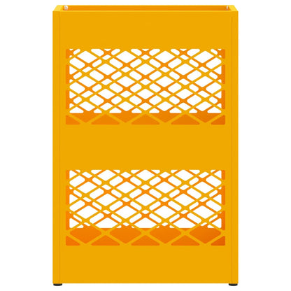 Sonnenschirmhalter mit Speicher Senfgelb 28 x 12 x 41 cm Stahl