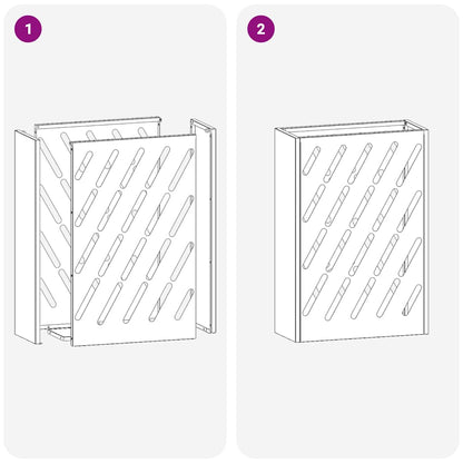 Sonnenschirmhalter mit Speicher Schwarz 28 x 12 x 41 cm Stahl