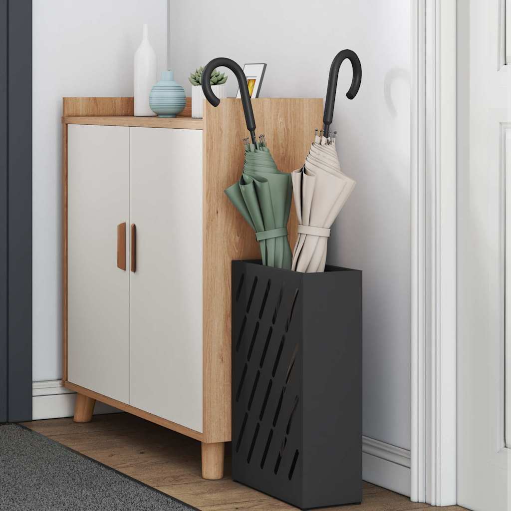 Sonnenschirmhalter mit Speicher Schwarz 28 x 12 x 41 cm Stahl