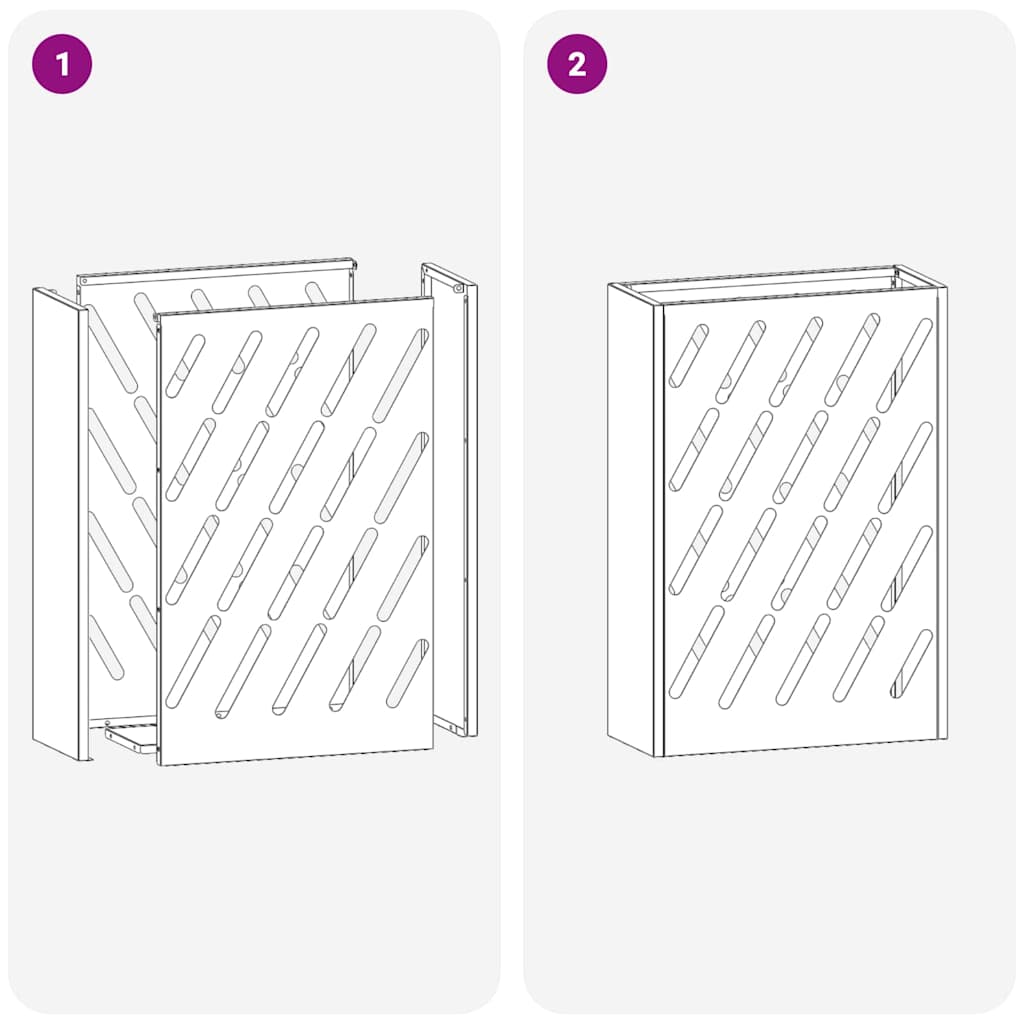 Sonnenschirmhalter mit Speicher Rosa 28 x 12 x 41 cm Stahl