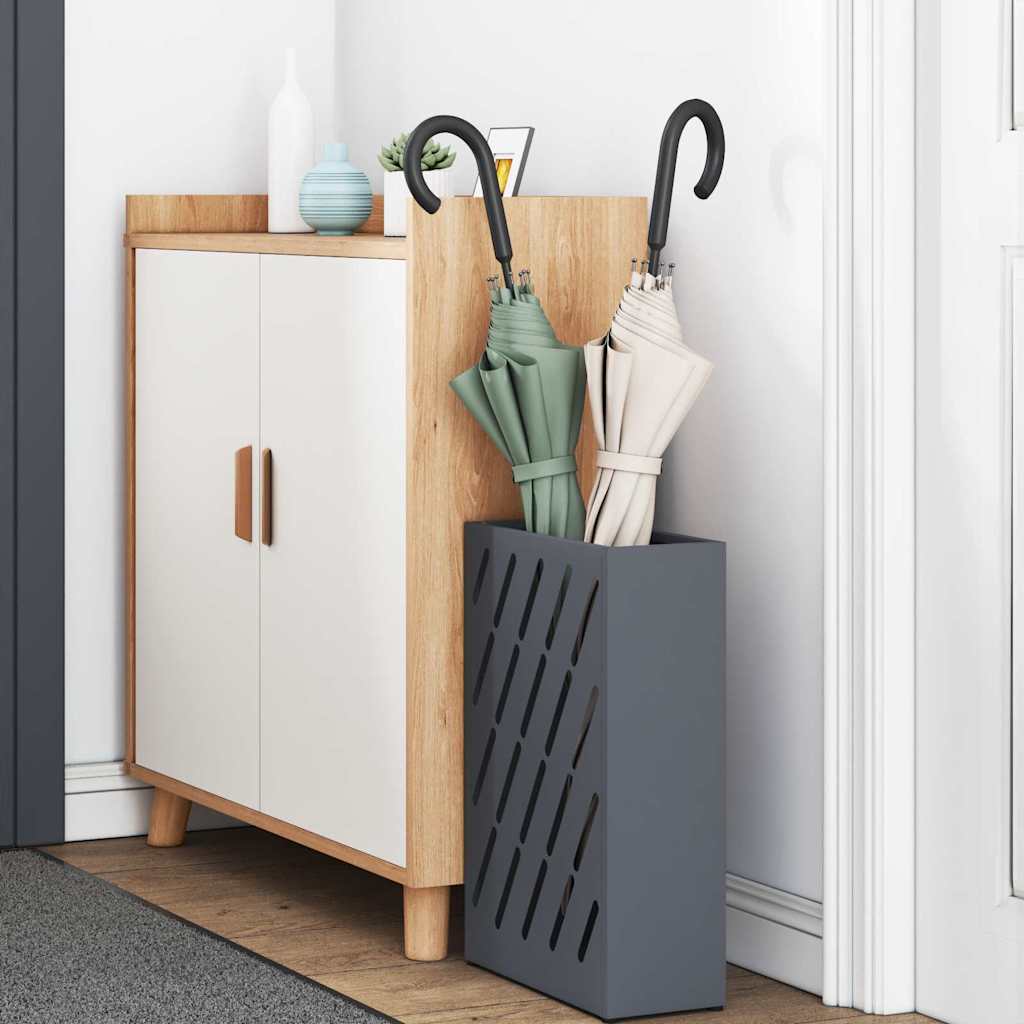 Sonnenschirmhalter mit Speicher Anthrazit 28 x 12 x 41 cm Stahl