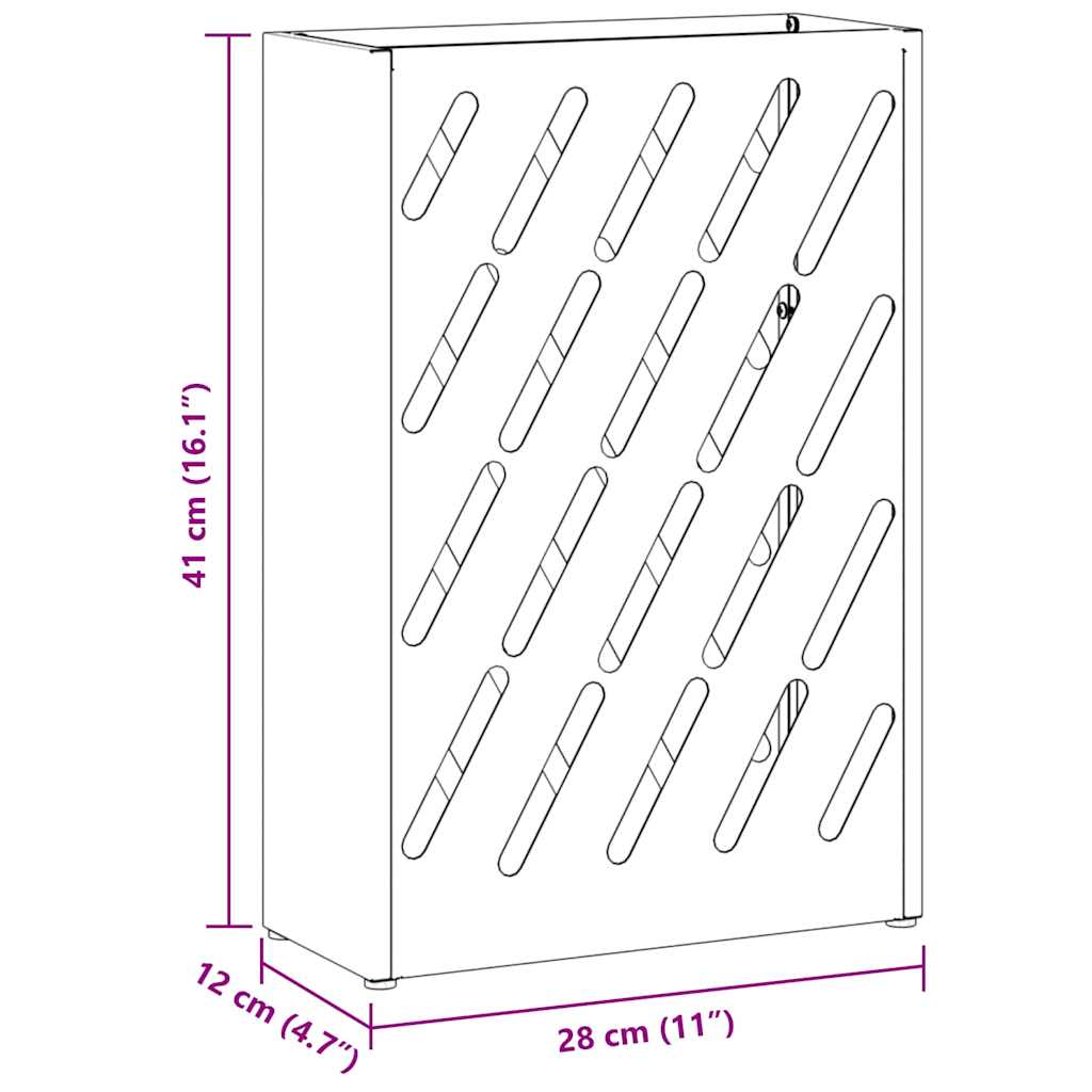 Sonnenschirmhalter mit Speicher Anthrazit 28 x 12 x 41 cm Stahl