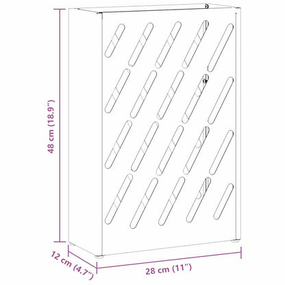 Sonnenschirmhalter Anthrazit 28 x 12 x 41 cm Metall
