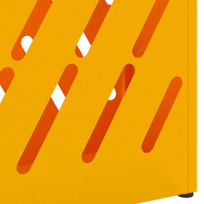 Sonnenschirmhalter mit Speicher Senfgelb 28 x 12 x 41 cm Stahl