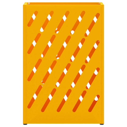 Sonnenschirmhalter mit Speicher Senfgelb 28 x 12 x 41 cm Stahl