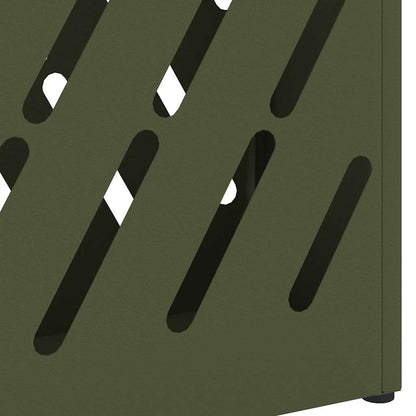 Sonnenschirmhalter mit Speicher Olivgrün 28 x 12 x 41 cm Stahl