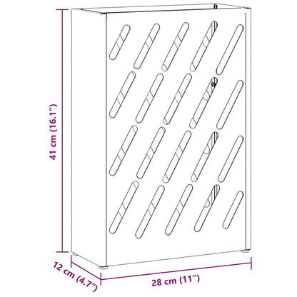 Sonnenschirmhalter mit Speicher Weiß 28 x 12 x 41 cm Stahl