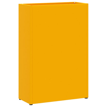 Sonnenschirmhalter mit Speicher Senfgelb 28 x 12 x 41 cm Stahl