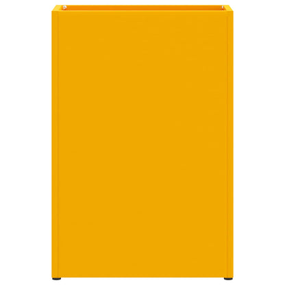 Sonnenschirmhalter mit Speicher Senfgelb 28 x 12 x 41 cm Stahl