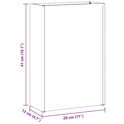 Sonnenschirmhalter mit Speicher Senfgelb 28 x 12 x 41 cm Stahl