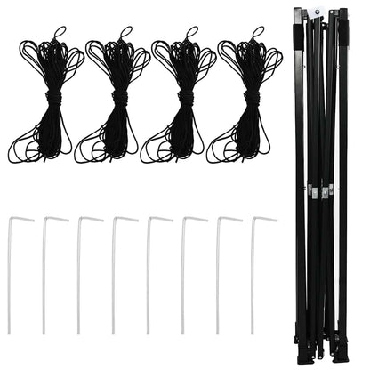 Gewächshaus mit Dach Grün 290 x 430 x 315 cm Stahl